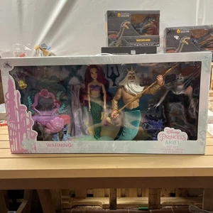 Disney Ariel Classic Doll Gift Set – The Little Mermaid New Ursula King Triton - Picture 1 of 6