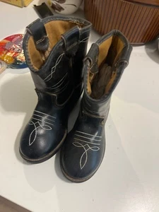 vintage boys cowboy boots 1940s size 6 - Picture 1 of 3