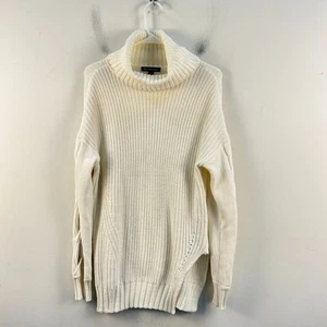 International Concepts Womens Medium Sweater White Turtleneck Knit Beaded 18408 - Picture 1 of 11