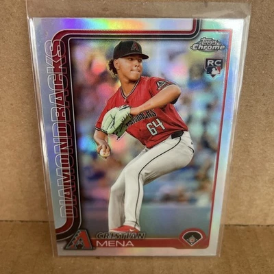2025 Topps Chrome - Cristian Mena #102 Refractor (RC) - Image 1 of 2