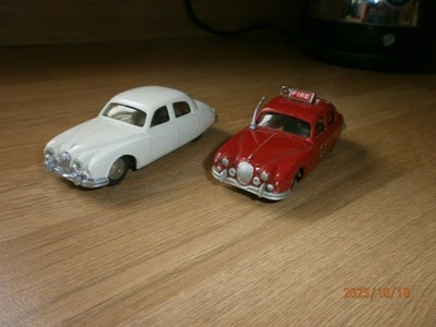 Corgi Jaguar Cars  2.4 Litre Vintage Model and Fire Chief - Image 1 of 4