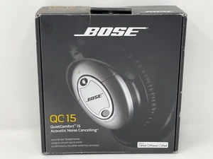 Bose QuietComfort 15 QC15 Headphones Acoustic Noise Cancelling Over Ear Earphone - Picture 1 of 6