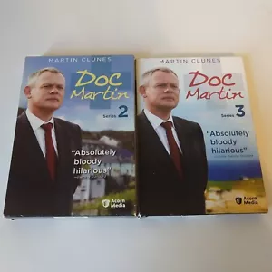 2 Set DVD Lot Doc Martin Series 2 & 3 Acorn Britcom - Picture 1 of 8