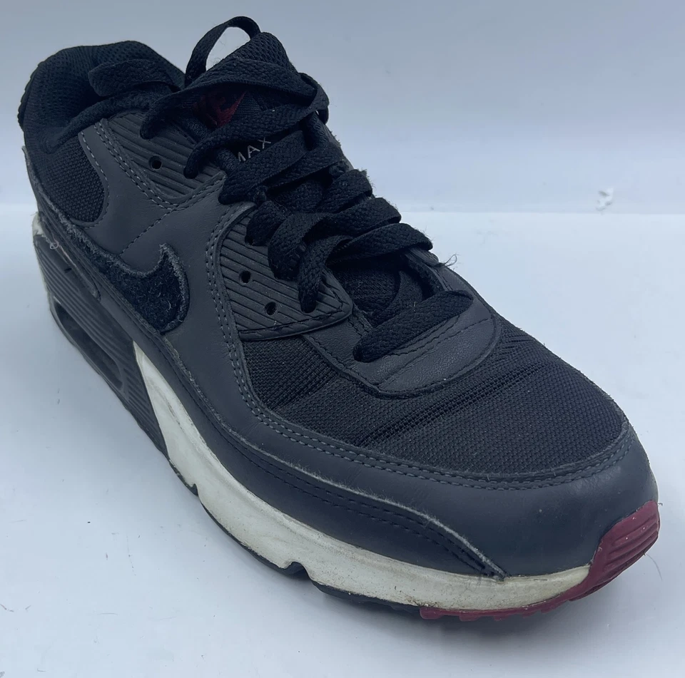 Кроссовки молодежные Nike Air Max 90 LTR GS 6,5 черные кожаные спортивные туфли CD6864-022 - Изображение 1 из 1