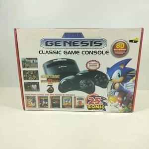 Consola de juegos clásica AtGames Sega Genesis negra FB8280B multiplataforma - Imagen 1 de 6