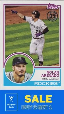 2018 Topps #83-58 Nolan Arenado 1983 Topps Baseball - Image 1 of 2