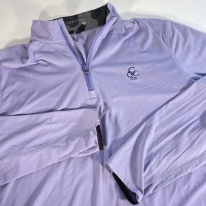 Greyson Men's Large Tate 1/4 Zip Golf Pullover Lilac Purple Carolina Golf Club - Picture 1 of 9