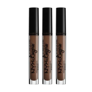 3 x NYX Lip Lingerie Liquid Lipstick 4ml Teddy LIPLI10 - FREE POST Makeup in Aus - Picture 1 of 3