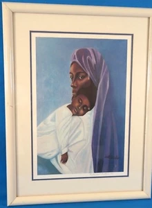 Walt Walker Mother Holding a Sleeping Baby Lithograph LE Signed & Framed 1993 - Picture 1 of 7