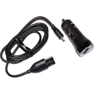 HTC RICAMBIO CARICABATTERIE ORIGINALE AUTO USB CC-C600 10W CAVO MICROUSB 790201A - Immagine 1 di 4