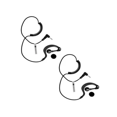 Cobra 2 Pin FRS90 FRS100 Listen Only Receive G Shape Soft Earpiece Headset  - Image 1 of 4
