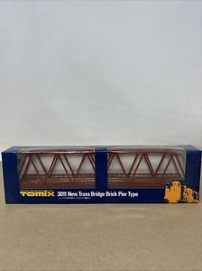 Tomix N Scale Single Track Red New Truss Bridge Brick Pier Type #3011 NIB - Picture 1 of 2