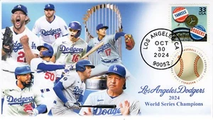 24-318, 2024, World Series Baseball, Los Angeles, Event Cover, Standard Postmark - Picture 1 of 1