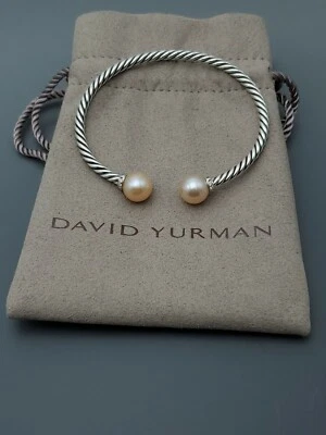 David Yurman Solari Bracelet with Diamonds and Pink Pearl size small - Image 1 of 4