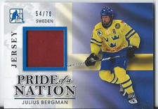 2014 ITG Draft Prospects JULIUS BERGMAN #PN-3 Pride of a Nation Jersey 54/70 
