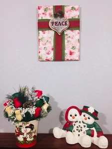 Handgefertigtes Weihnachtskreuz - Bild 1 von 2