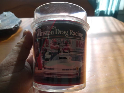 1994 NHRA Winston Drag Racing cocktail plastic cup thermor serve Cover