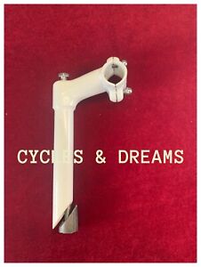 VINTAGE LOWRIDER CRUISER CHOPPER  STEM 21.1 OR 22.2MM WITH TWO BOLT, ALL WHITE