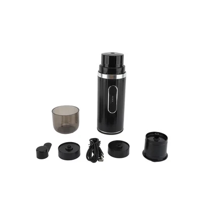Black Portable Coffee Machine 100W 3-4 Minute Quick Heating 80ml Water Tank FIG - Image 1 of 2