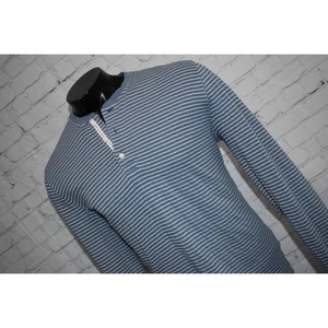 Camisa Brooks Brothers Henley roja polar para hombre talla grande azul a rayas - Imagen 1 de 8