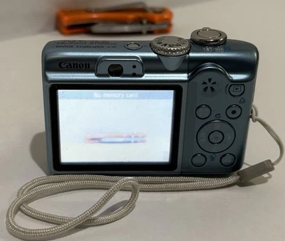 Canon PowerShot A1100 IS 12.1MP Digital Camera Blue - Image 1 of 4