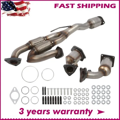 Juego convertidor catalítico para escape delantero y trasero Nissan Máxima 3.5L 2009-14 Foto 1 de 4