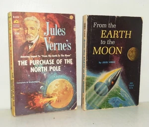 Jules Verne Von der Erde zum Mond & Kauf des Nordpols SBS Ace SC Bücher - Bild 1 von 3