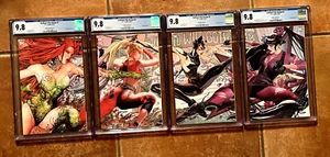 GOTHAM CITY SIRENS #1-4 Juego Completo Guillem Variante Prismática Cubierta CGC 9.8 - Imagen 1 de 19