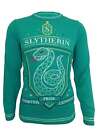 Harry Potter Christmas Jumper Slytherin Crest Official Unisex Green Ugly Sweater