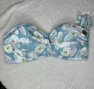 Nip Tuck Swim Floral D / DD Underwire Bikini Top Size 8 - Picture 1 of 24