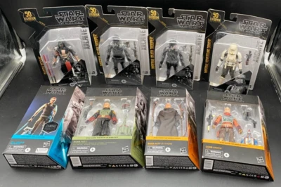 Star Wars Serie Negra Lote x8 Boba Fett Cal Kestis Cobb Vanth Darth Revan NUEVO Foto 1 de 4