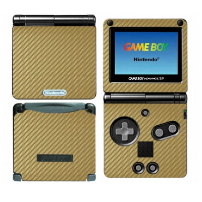 Cubierta adhesiva de vinilo de fibra de carbono de 7 colores para Game Boy Advance GBA SP Foto 1 de 4