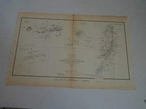 Antique "US Coast Survey Sketch F No.3 Cedar Keys, Bahia Honda, Key Biscayne Key - Picture 1 of 12
