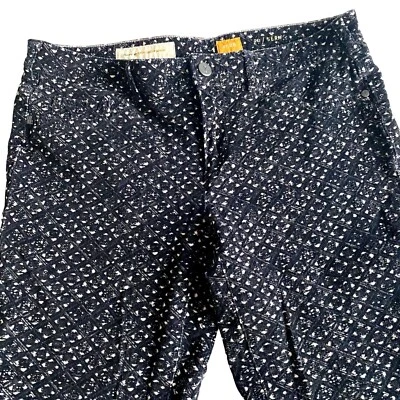 Pantalón Pilcro and the Letterpress Anthropologie Negro Crema Pana Serif Talla 28 Foto 1 de 4