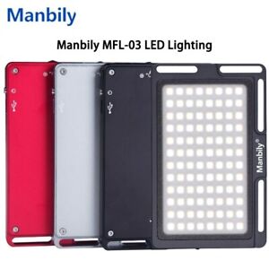 Manbily MFL-03 LED Video Light Panel Bi-Color 3000K-6500K Dimmable Pocketlite