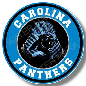 Carolina Panthers Vinyl Sticker Decal Team Colors Truck Windows Football USA - Picture 1 of 2