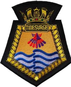 RFA Tidesurge Royal Fleet Auxiliary Embroidered Patch Badge - MOD LICENSED - Picture 1 of 8