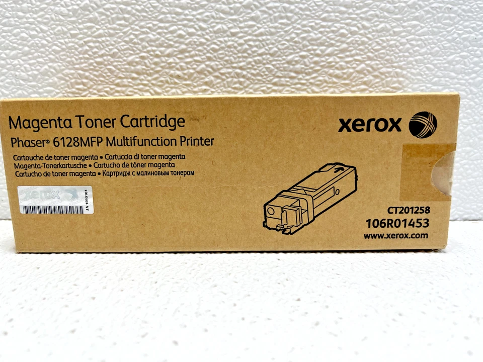 Cartucho de tóner magenta Phaser Xerox 106R01453 6128MFP genuino Foto 1 de 4