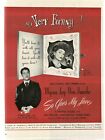 So Goes My Love Myrna Loy Don Ameche 1946 Vintage Movie Promo Print Ad