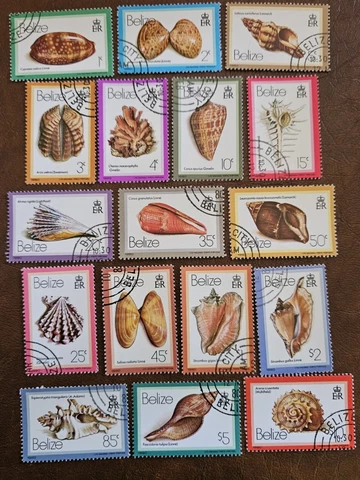 BELIZE 1980 Scott 471-487; Stanley Gibbons 532-548 CTO Stamp Set Cover