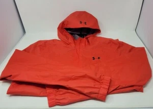 NEW Under Armour Men's Bora Waterproof Hoodie Rain Jackets Red/Black Small - Picture 1 of 5