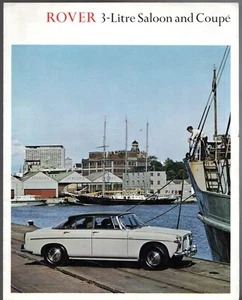 Rover 3-Litre MkIII P5 1966-1967 UK Market Foldout Sales Brochure Saloon & Coupe - Picture 1 of 2