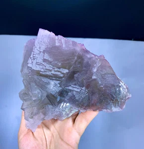 Huge Size Purple Phantom Fluorite, Unique Stepwise Terminations - 1164 gram - Picture 1 of 7