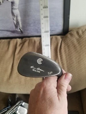 Vintage Cleveland Tour Action 588 56* Sand Wedge. Black Finish. OEM Stiff MRH. - Image 1 of 4