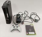 XBOX 360 120GB HDD Console, Controller, Leads & Skyrim Game Tested Old Firmware