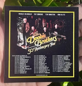 The Doobie Brothers 50th Anniversary Tour Promo Magnet W/Dates  - Picture 1 of 2