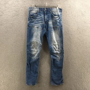 Smoke Rise Denim Co. Skinny Jeans Mens 34/32 (actual 34x29.5) Blue Denim Zip Fly - Picture 1 of 22
