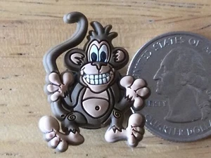 GRAY/BLACK OR BROWN MONKEY '06-'07 RARE AUTHENTIC JIBBITZ SHOE CHARM FIT CROCS - Picture 1 of 6