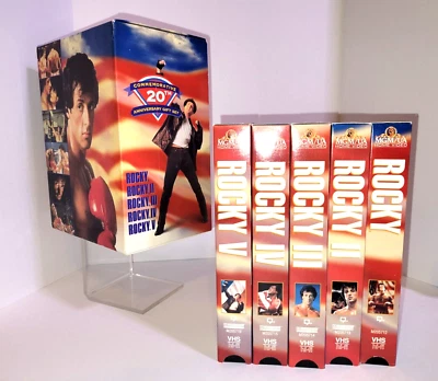 ROCKY Commemorative 20th Anniversary Gift Box Set (VHS, 1995)- Perfect Condition - Image 1 of 4