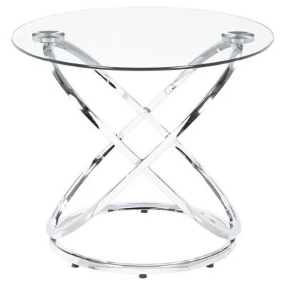 Coaster Warren 3-piece Metal Occasional Set Chrome and Clear - Image 1 of 4